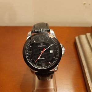 Brand New Skone Black Quartz Men's Watch